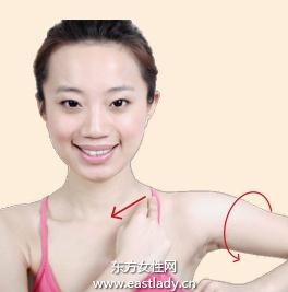 頸部按摩方法消除惹人頸紋