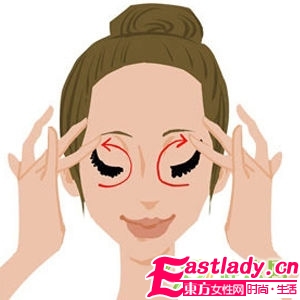 正確眼部按摩手法圖解