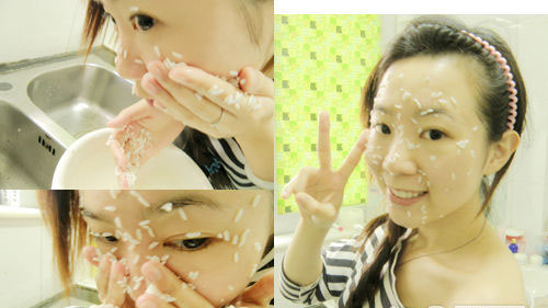 米水洗臉 美白膚色