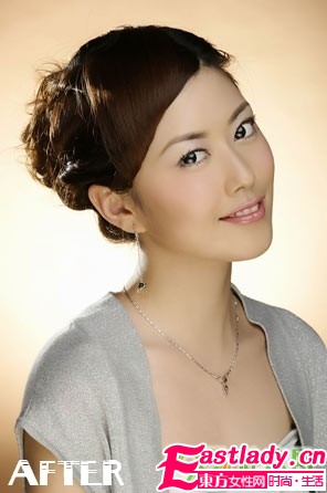 可以瘦臉的盤發(fā)發(fā)型