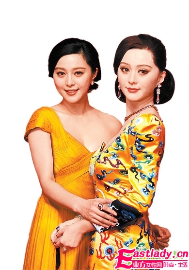 范冰冰 龍袍裝 蠟像真人哪個美