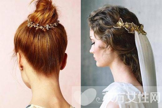 新娘浪漫發(fā)簪頭飾 仙度十足高貴唯美