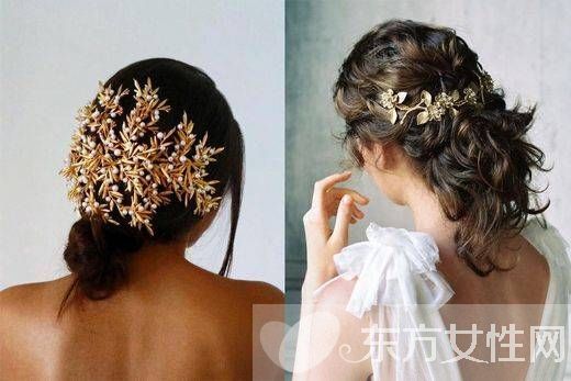 新娘浪漫發(fā)簪頭飾 仙度十足高貴唯美