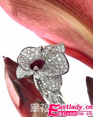 冬日花樣美戒在新娘指尖綻放