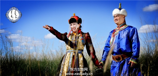 蒙古族婚紗照感受質(zhì)樸的愛(ài)情