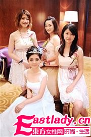帶著伴娘拍婚紗照 伴娘團(tuán)俏麗 女人幫