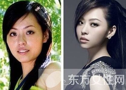 張靚穎整容前后照片 張靚穎男友馮軻背景