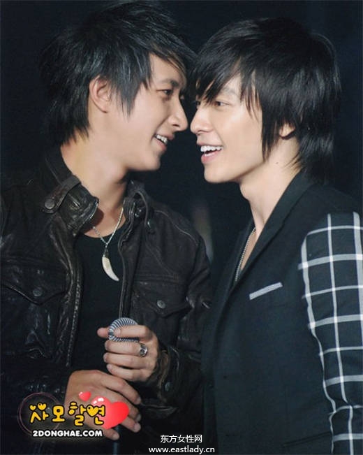 SJ坐客綜藝節(jié)目大方談韓庚、金基范