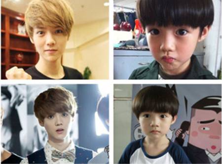 葉子宇和鹿晗對(duì)比照 葉子宇快樂(lè)大本營(yíng)人氣極高