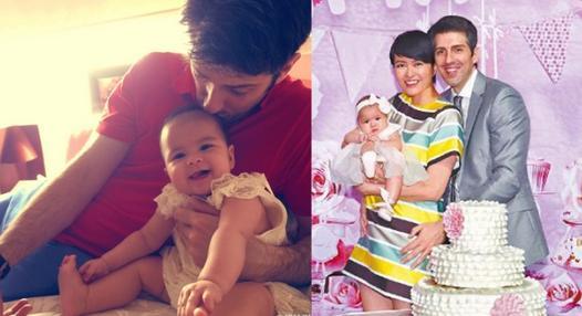 梁詠琪曬老公和女兒的合照 梁詠琪老公sergio背景