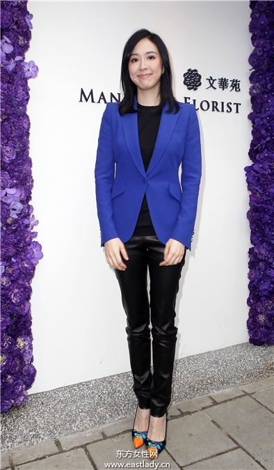 蔡依珊穿Giuseppe Zanotti Design 迷彩高跟鞋出席活動