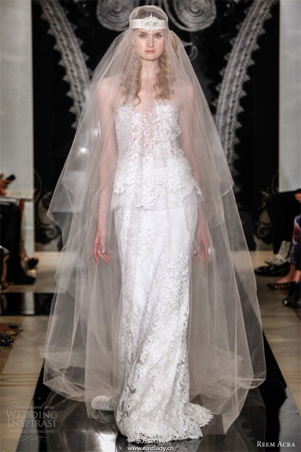 Reem Acra 2014婚紗禮服系列欣賞(圖片)