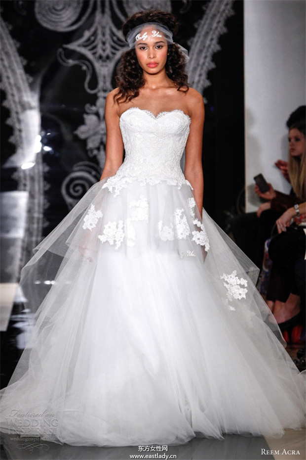 Reem Acra 2014婚紗禮服系列欣賞(圖片)