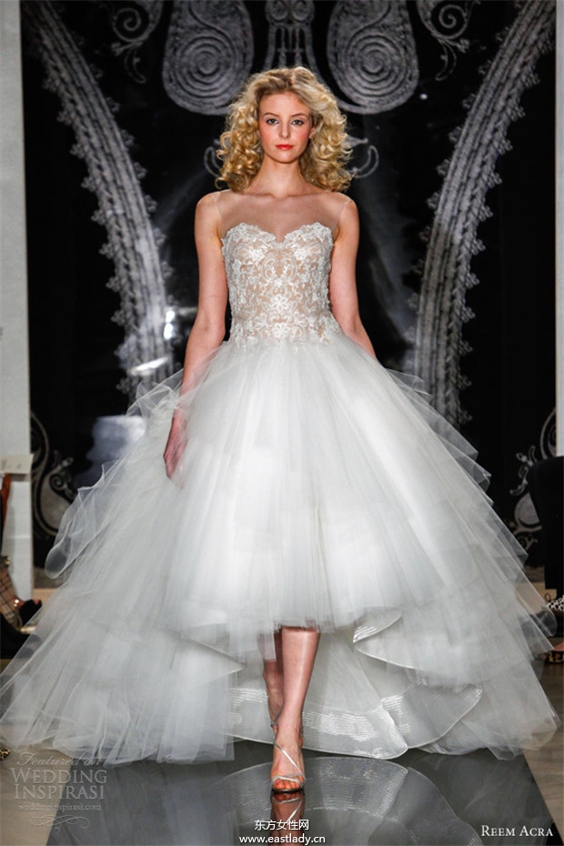 Reem Acra 2014婚紗禮服系列欣賞(圖片)