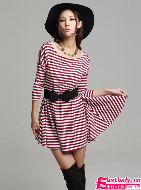 2012秋裝新品大碼寬松連衣裙  讓你更加的多變和不同