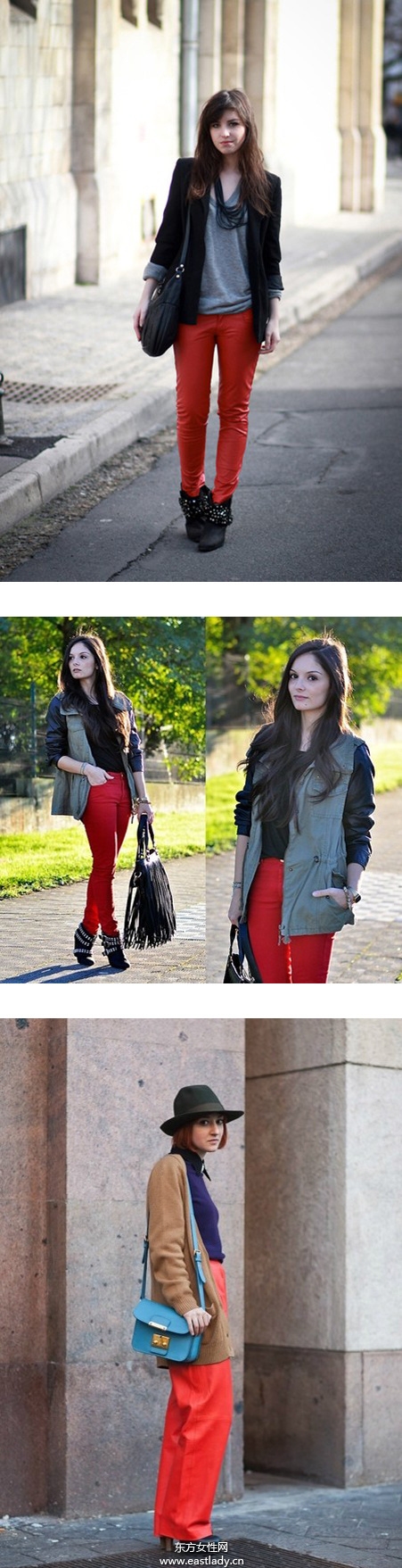 2013年春節(jié)服裝搭配 紅色大衣是主角