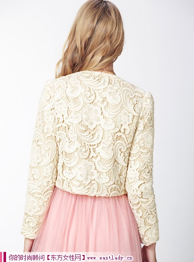 繡花蕾絲氣質百搭秋裝小外套 讓你的甜美氣息時刻籠罩