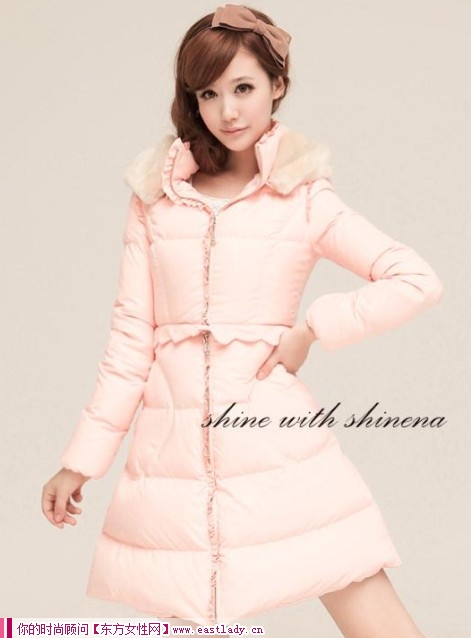 2012冬裝新款羽絨服 冬天的精靈羽絨的溫暖