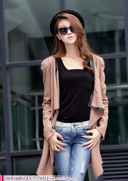 不規(guī)則長款風(fēng)衣外套 歐美大牌街拍的必備品