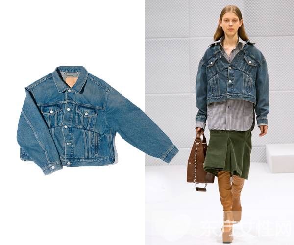 牛仔夾克這樣穿超有范 不信你看大冪冪