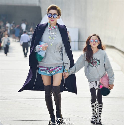 曬時尚不夠 首爾時裝周潮人曬娃成風