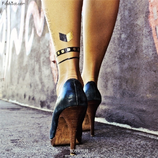 超酷 明星也愛用的金屬色系紋身貼紙