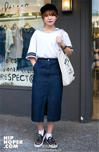 水手服強勢回歸 韓妞模特兒都這樣穿