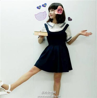 水手服強勢回歸 韓妞模特兒都這樣穿