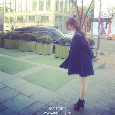 水手服強勢回歸 韓妞模特兒都這樣穿