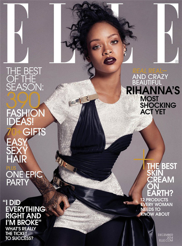 Rihanna《Elle》服裝時尚2014年12月號