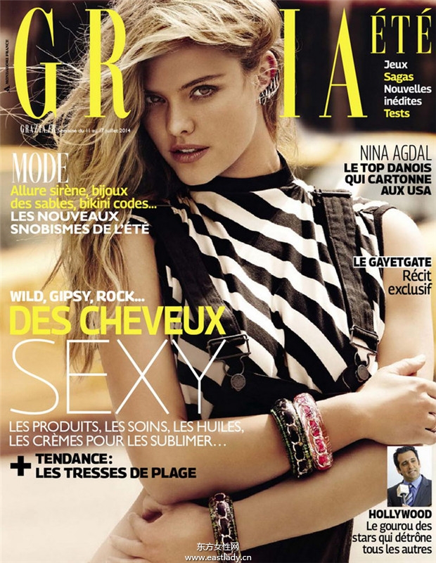 Nina Agdal《Grazia》2014年7月法國版