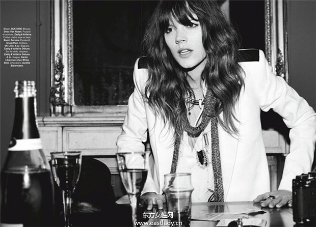 Freja Beha Erichsen《Glamour》2014年8月法國版