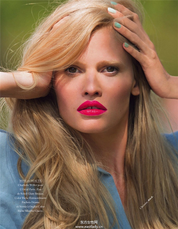 Lara Stone《Elle》2014年6月法國(guó)版