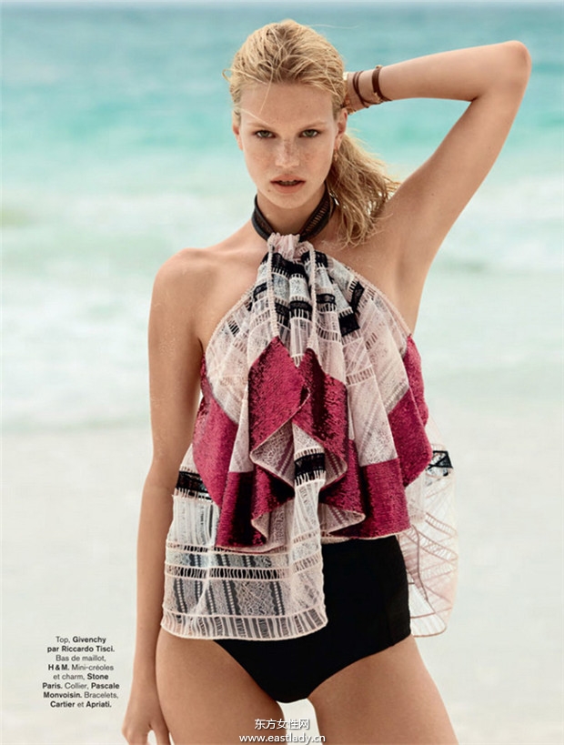 Nadine Leopold《Glamour》2014年6月法國(guó)版