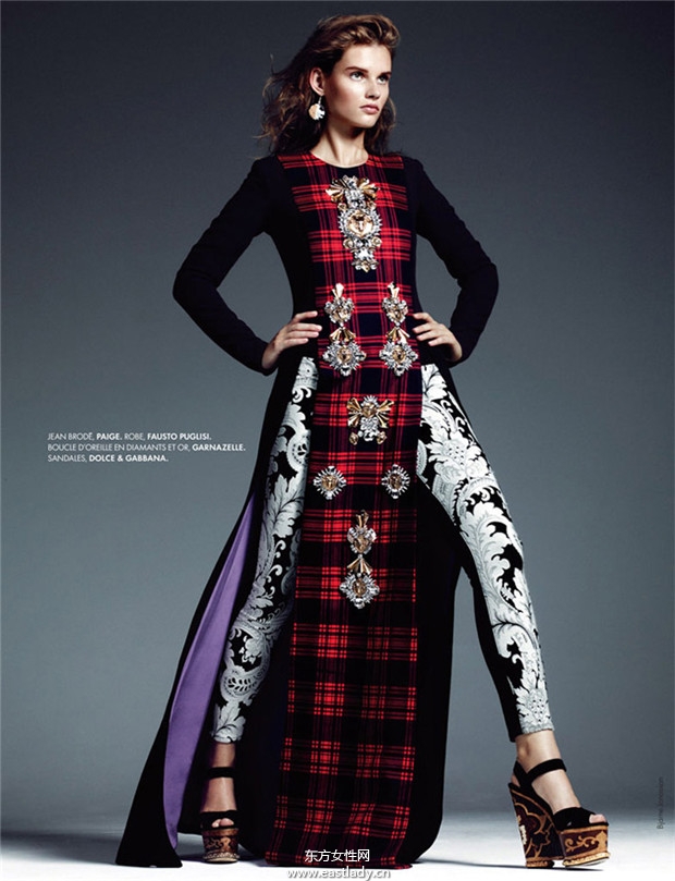 立陶宛超模Giedre Dukauskaite 2014新春時尚大片