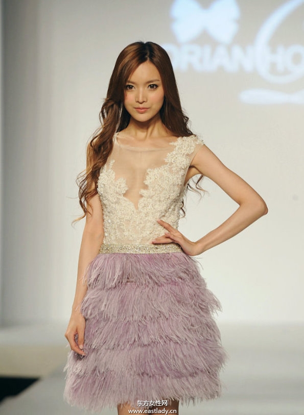 郭富城緋聞女友葉熙祺性感秀婚紗