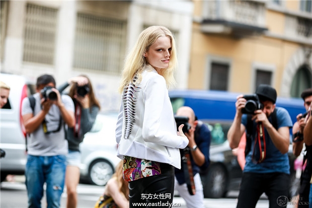 Hanne Gaby Odiele 2014春夏米蘭時(shí)裝周服裝秀