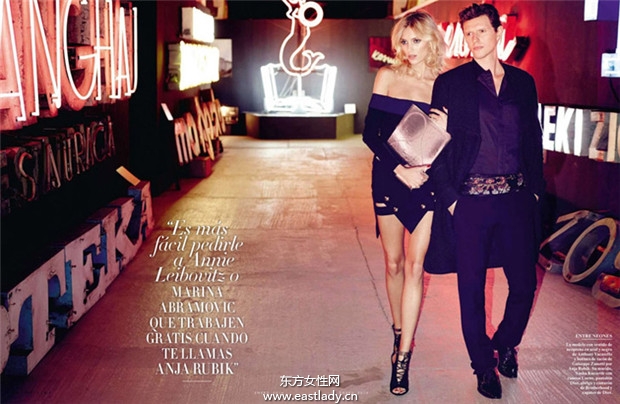 Anja Rubik《Vanity Fair》2014年1月西班牙版