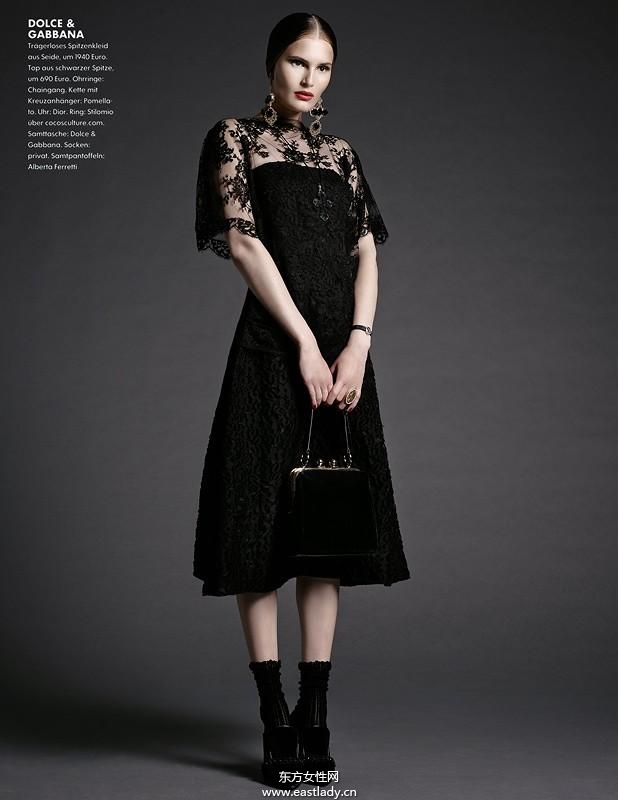 ALLA KOSTROMICHEVA 2013年8月份《Elle》德國(guó)版