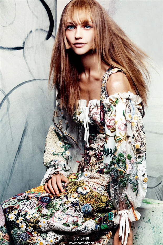 Sasha Pivovarova《Vogue》2013年11月美國版