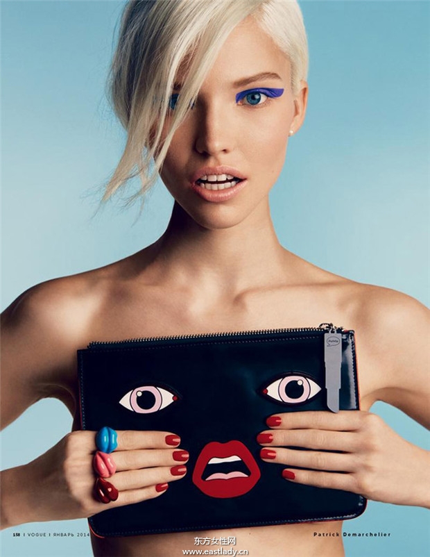 Sasha Luss《Vogue》2014年1月俄羅斯版