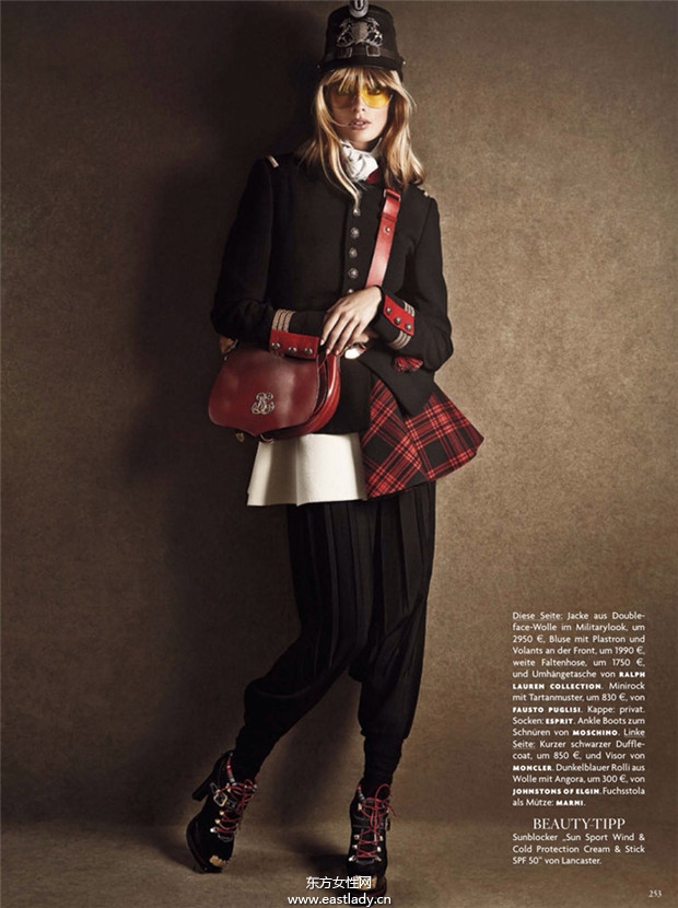 Julia Stegner《Vogue》2013年12月德國版