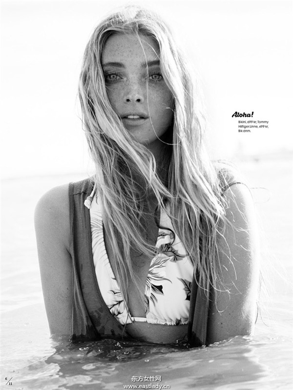 Elsa Hosk(艾爾莎·霍斯卡)《Elle》瑞典版2013年7月號(hào)