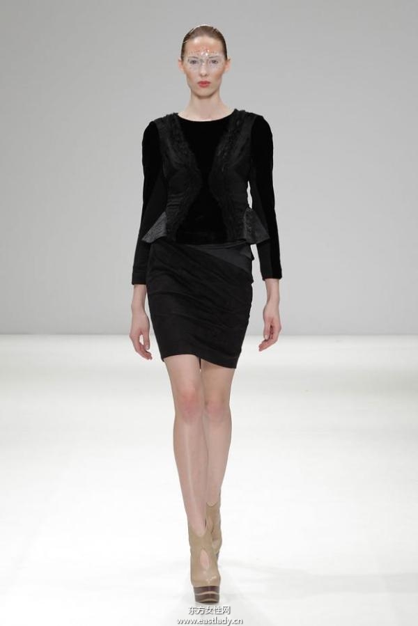 吉承倫敦時(shí)裝周2013秋冬系列 黑色元素成流行主旋律