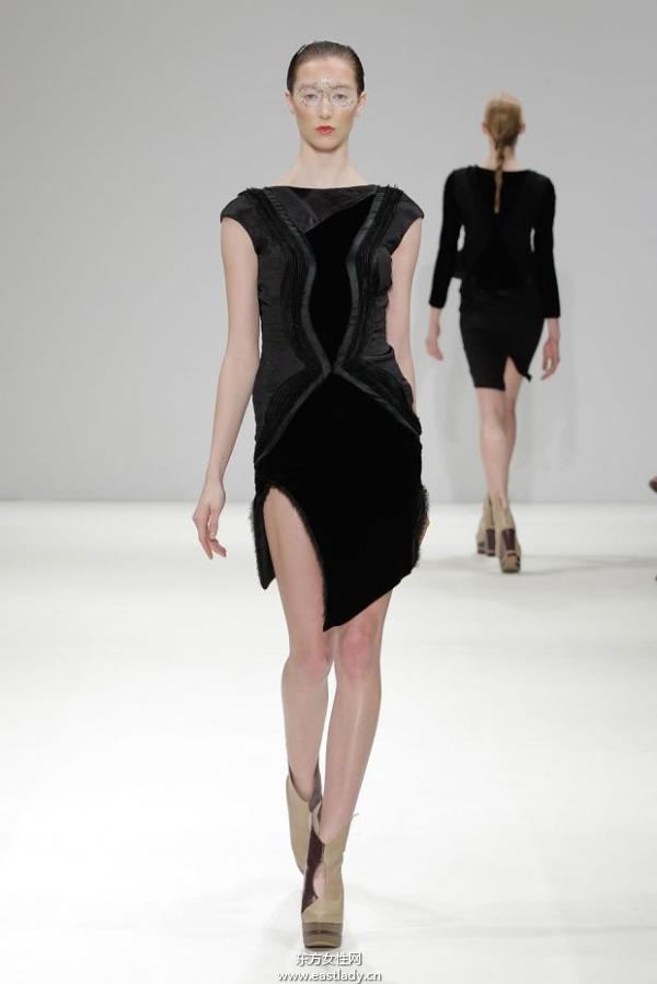 吉承倫敦時(shí)裝周2013秋冬系列 黑色元素成流行主旋律