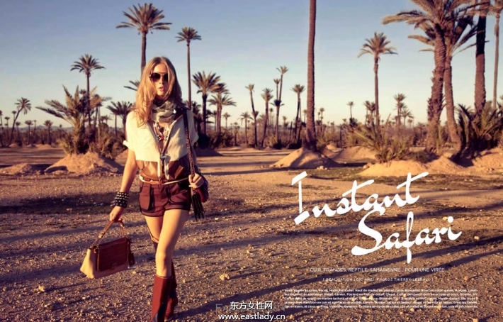 歐美時(shí)尚達(dá)人沙漠展示狂野裝