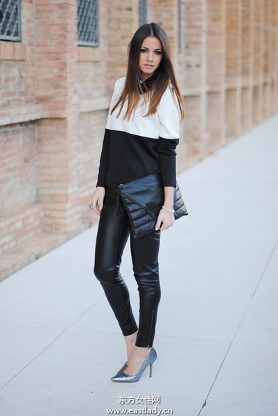 歐美潮人黑白搭配穿出大氣明星氣質(zhì)