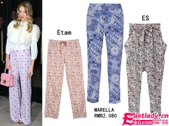 夏日趕時(shí)髦千萬(wàn)別落下花褲子