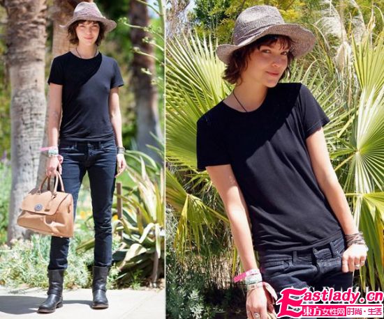 女星上街草帽是今夏最有型的防曬單品
