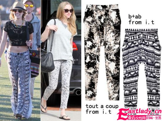 夏日趕時(shí)髦千萬別落下花褲子